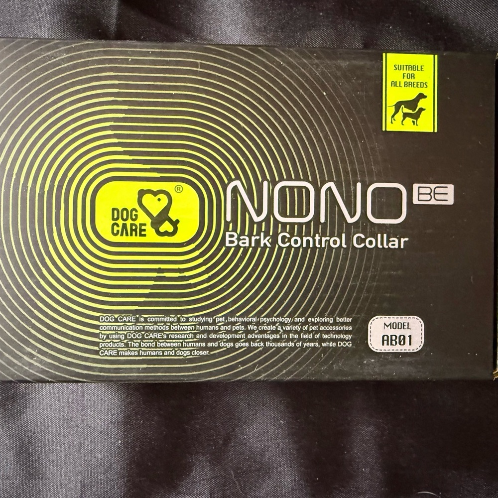 New Nono Dog Care Bark Control Collar 5 Levels to Adjust All Breeds